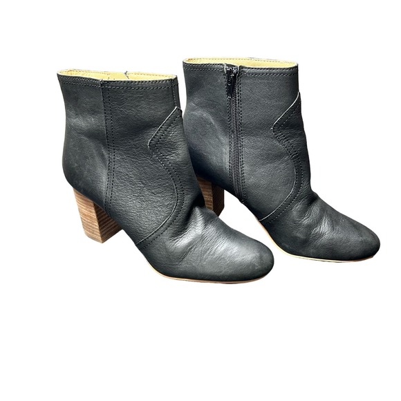 Lucky Brand Womens Pinlope Block Heel Booties Black Size 7 5 M main image 0
